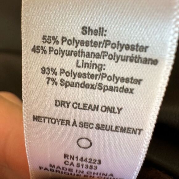 NWT Bishop + Young Hayden Vegan Leather Dress CHOCOLATE BROWN SIZE XS mini - Picture 11 of 12